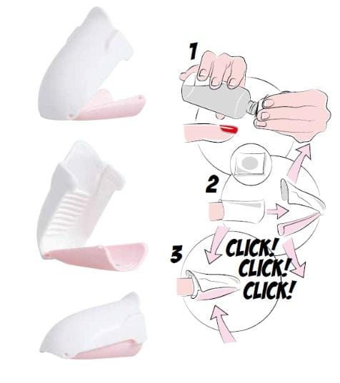 Sponke za odstranjevanje gelov, gel lakov in akrila (5kos)