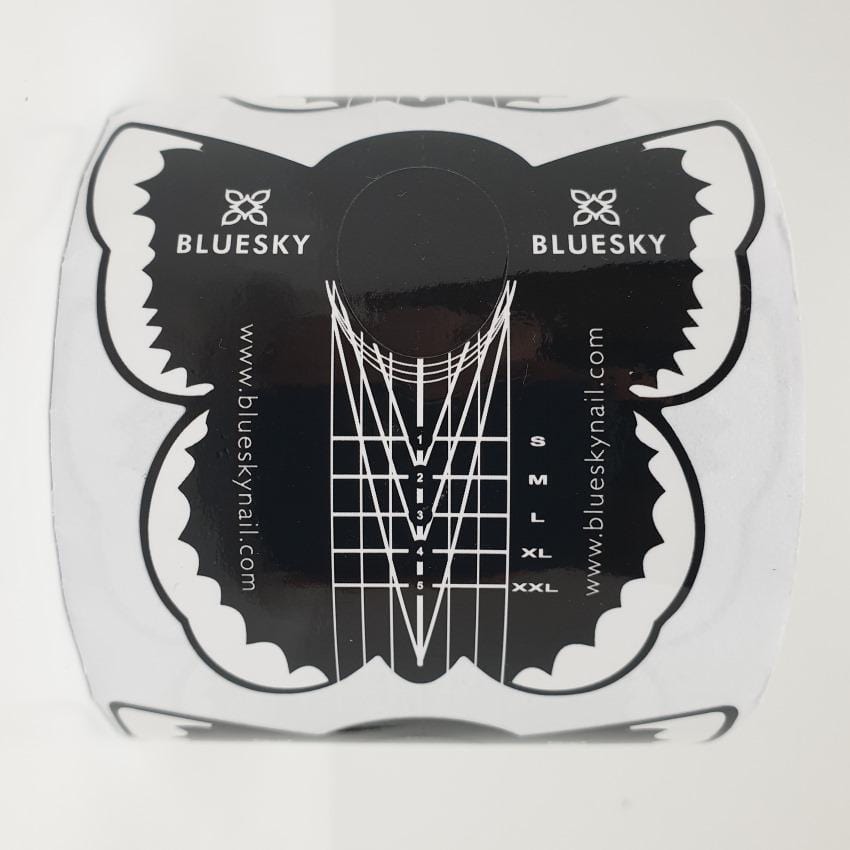 Bluesky Šablone za podaljševanje nohtov (črne)