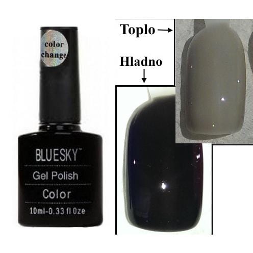 Bluesky UV/LED Termo gel-lak TC20 10ml (Črna/ Svetlo siva)