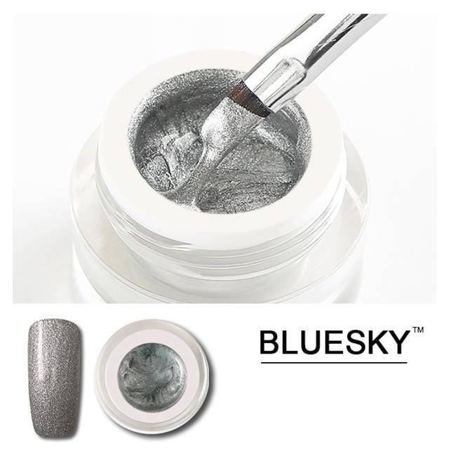 Bluesky UV LED Paint Barvni gel 8ml (SREBRN - 011), 8ml