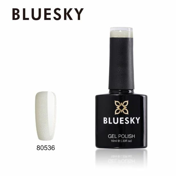 Bluesky UV LED gel lak (80536) Prozoren gel lak z drobnimi zlatimi bleščicami, 10ml