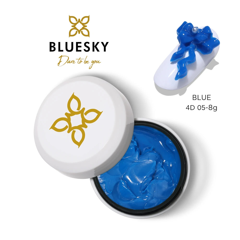 Bluesky 4D gel za 3D poslikave nail art