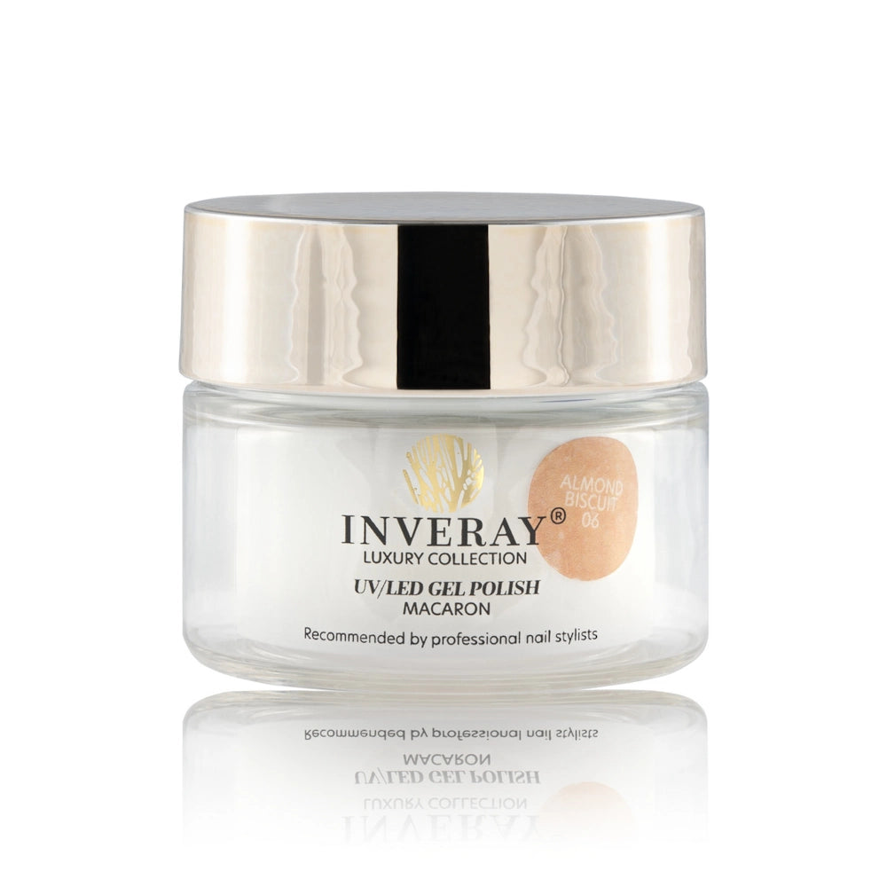 INVERAY gel lak v posodici MACARON 06 ALMOND BISCUIT 10ml