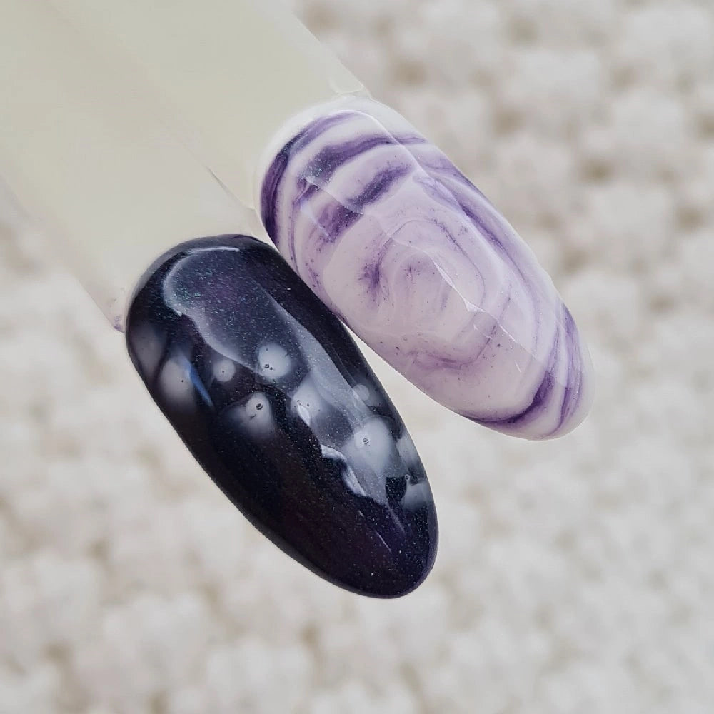 Bluesky UV LED gel lak (Blossom12), 10ml - Temno viola z bleščicami