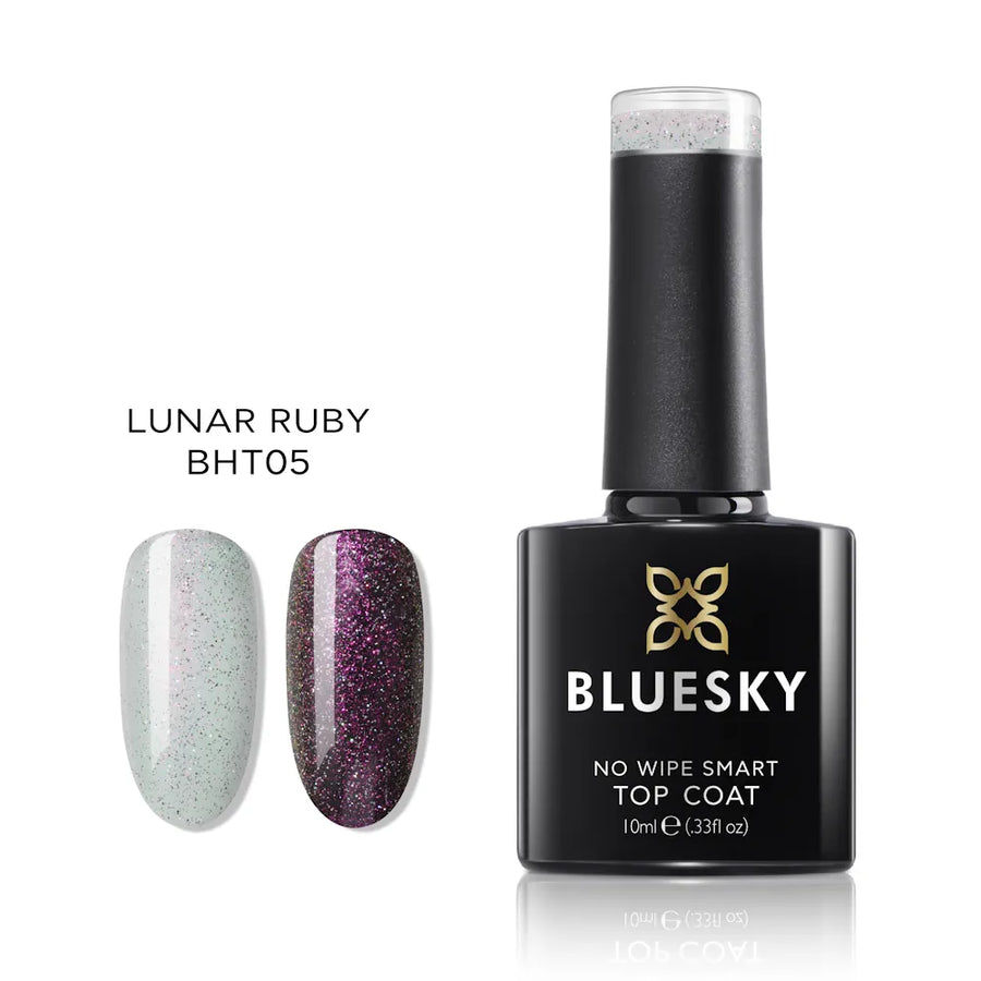 Bluesky gel lak (TOP COAT Z BLEŠČICAMI BHT05) 10ml