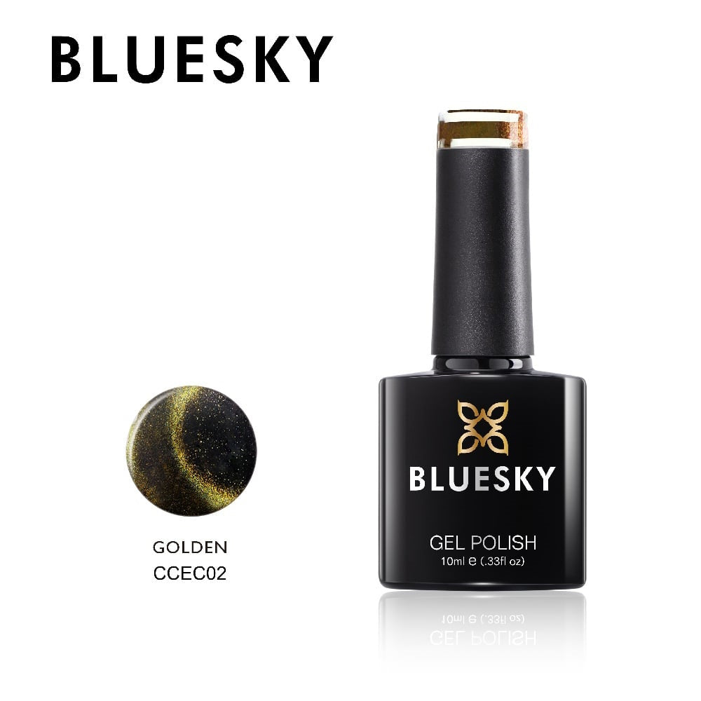 Bluesky UV LED gel lak (Cameleon cat eye 02 Golden), 10ml