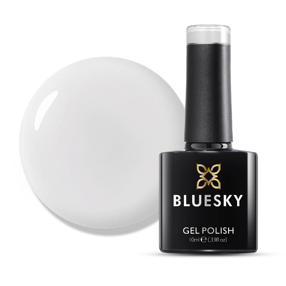 Bluesky UV LED gel lak (MO 01/ Be Bright mlečno bel), 10ml