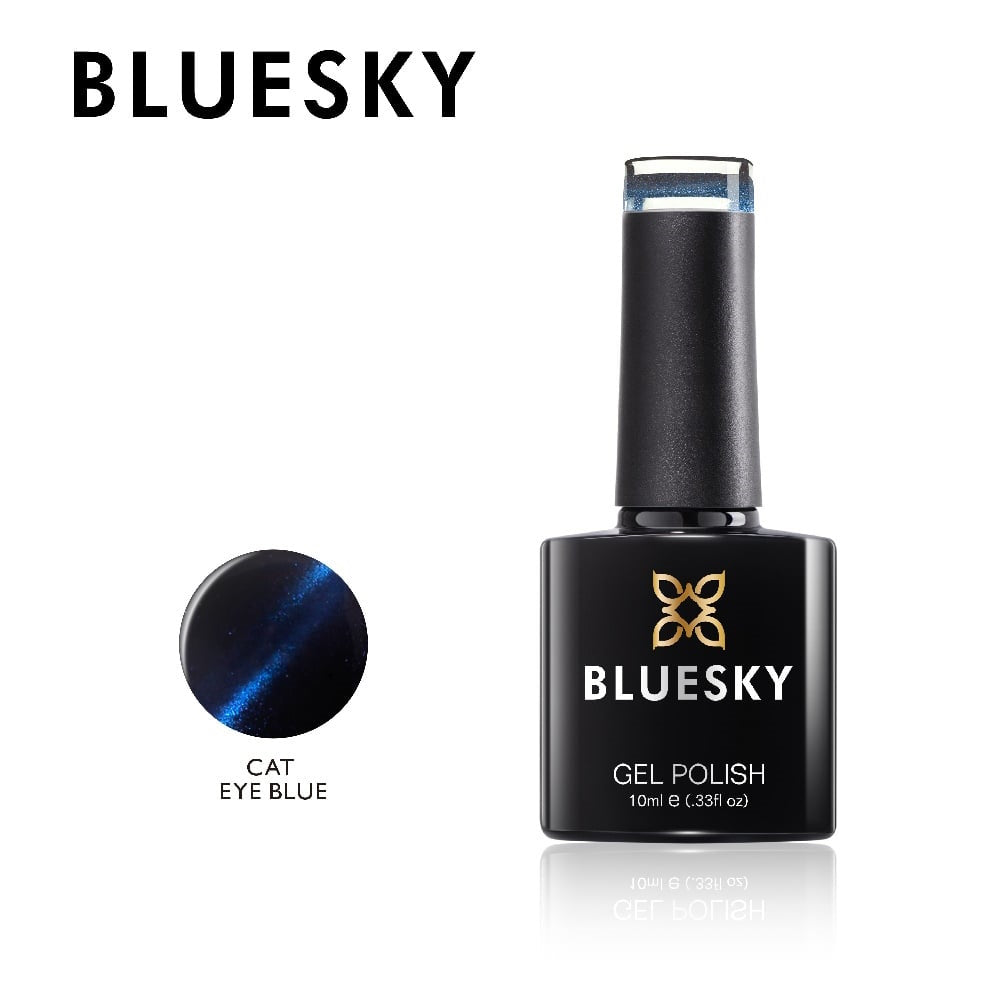 Bluesky UV LED gel lak (Magnetni Cat Eye - Moder), 10ml
