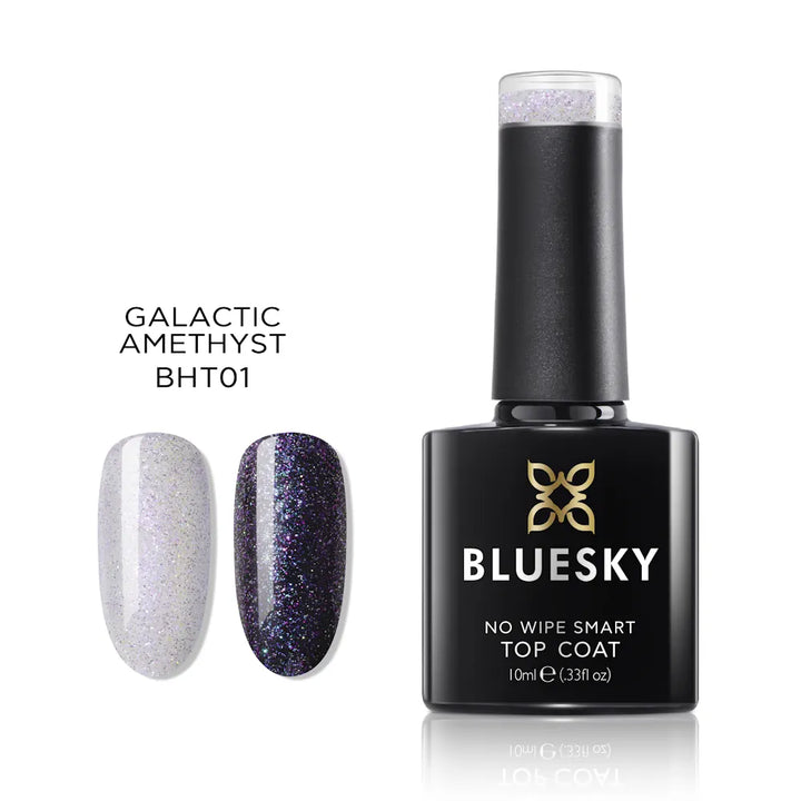 Bluesky gel lak (TOP COAT Z BLEŠČICAMI BHT01) 10ml