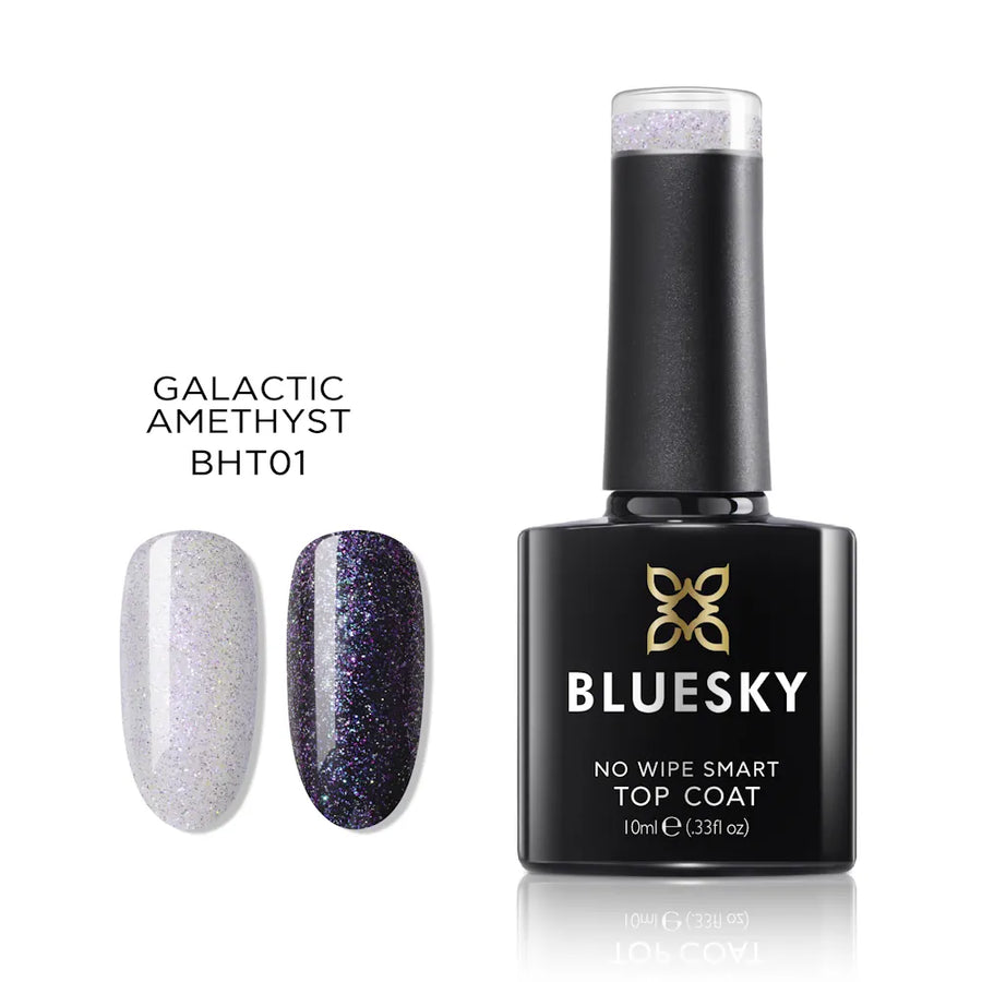Bluesky gel lak (TOP COAT Z BLEŠČICAMI BHT01) 10ml