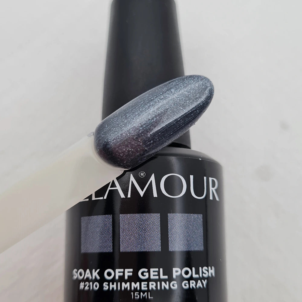 Gelamour gel lak #210 Shimmering Gray