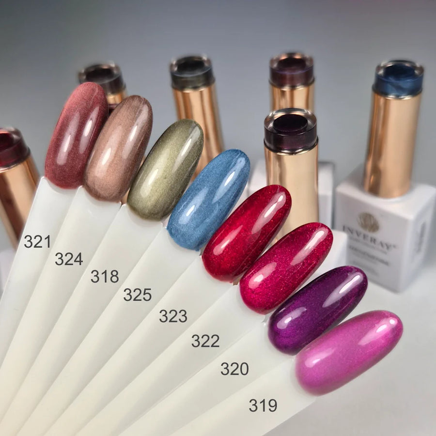 INVERAY gel lak KOLEKCIJA AUTUMN ALCHEMY 8x10ml (MAGNETNI) + GRATIS OLJE