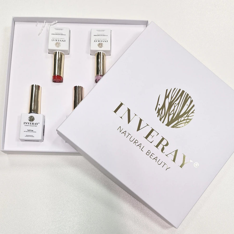 INVERAY KOMPLET (Nail prep, Base coat, Top coat + 2 odtenka po želji) 10ml