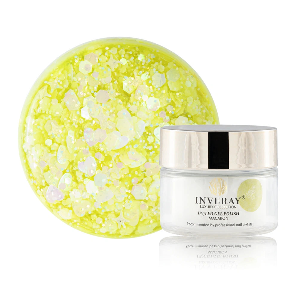 INVERAY gel lak v posodici MACARON 05 LEMON CURD 10ml