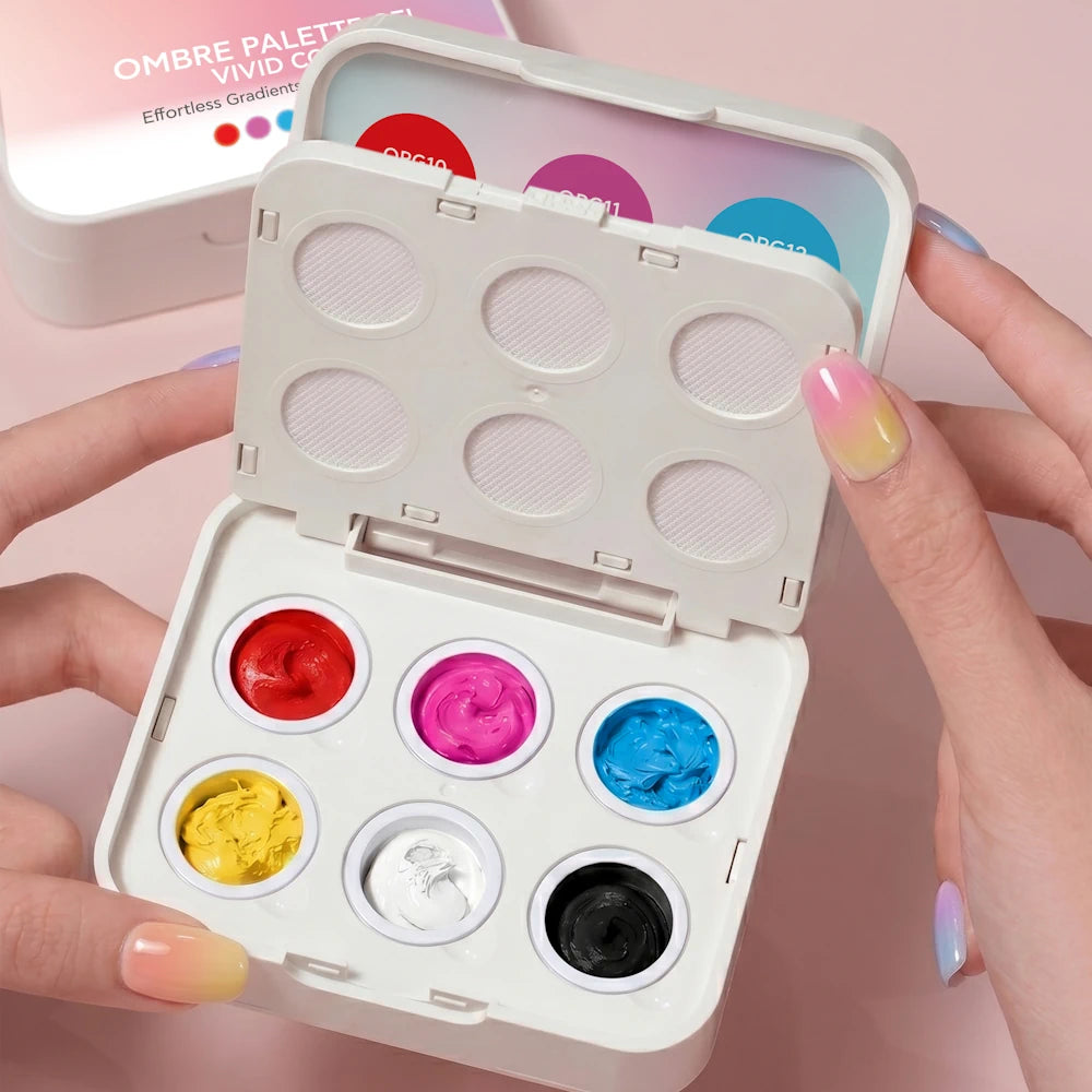Ombre paleta za nohte baby boomer