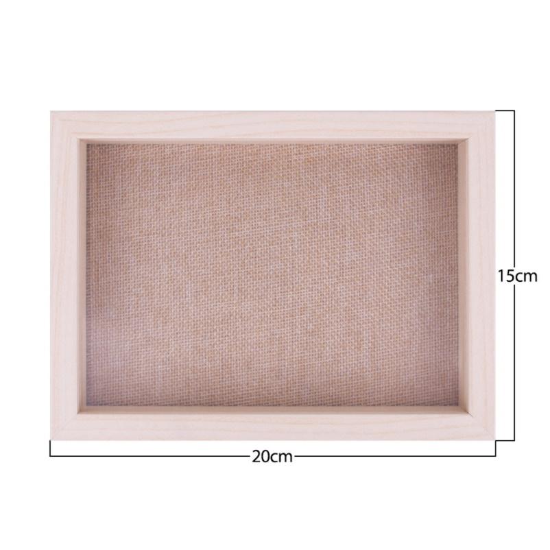 Lesena škatla za prikaz izdelkov, poslikav, ipd. (20x15 cm)