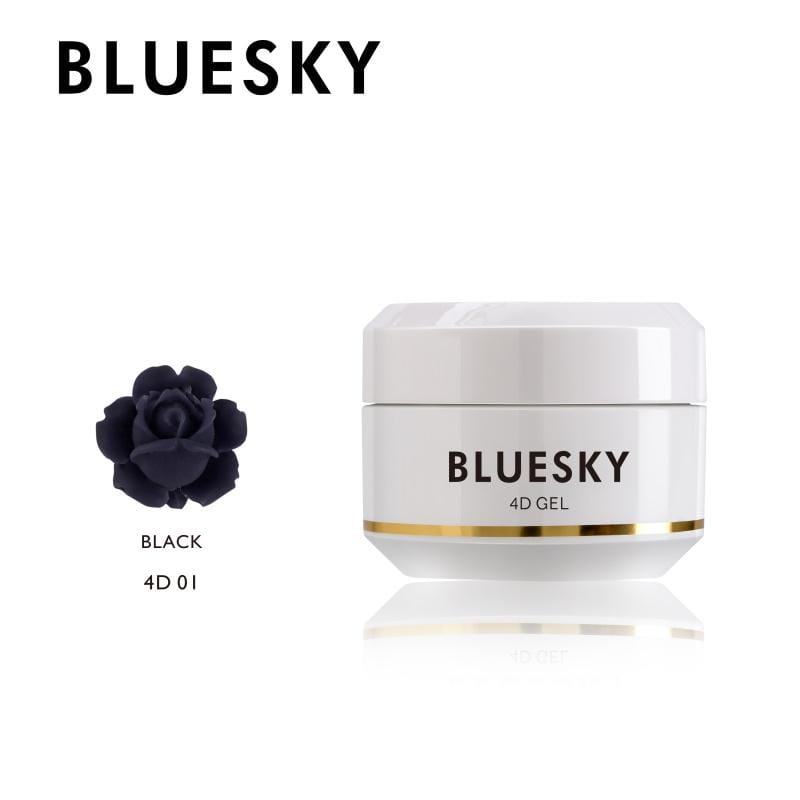 Bluesky UV/LED 4D gel (01 črn), 8 ml