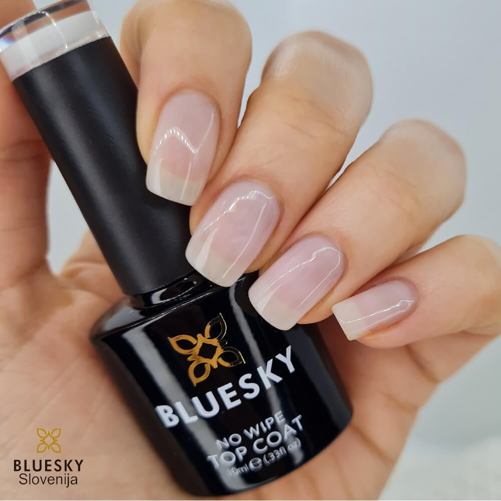 BLUESKY UV/LED GEL-LAK (BARVNI NO WIPE TOP COAT - BTH01) 10ML