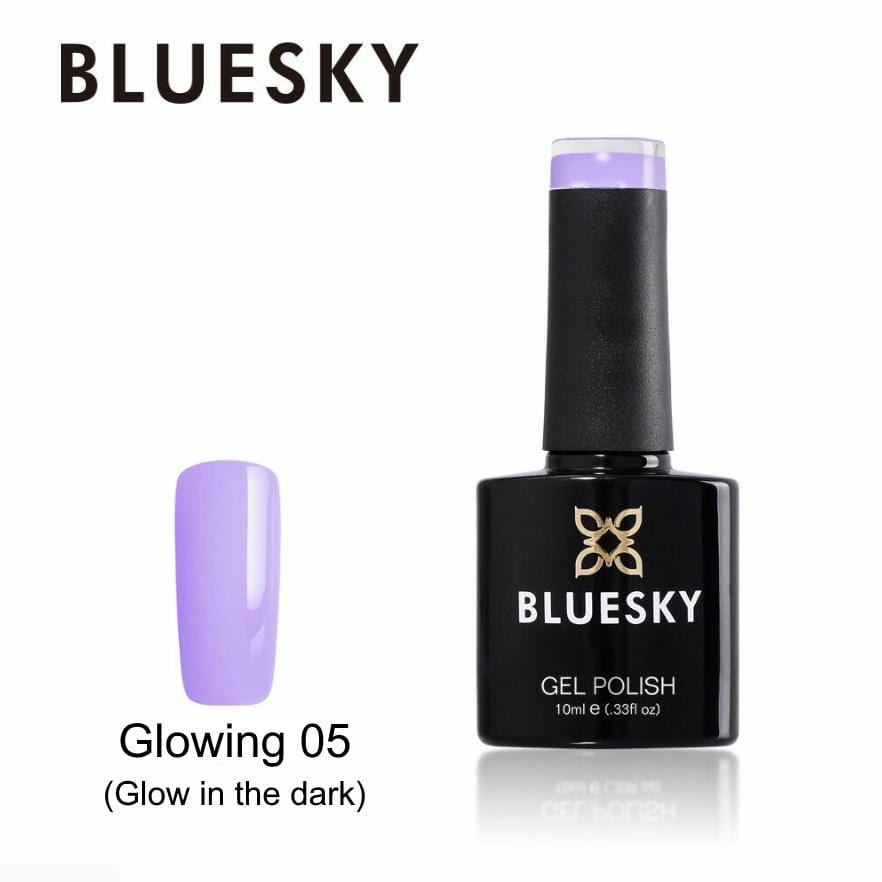 Bluesky UV/LED gel-lak (Glowing 05/ Viola), 10 ml - GLOW IN THE DARK/SE SVETI V TEMI