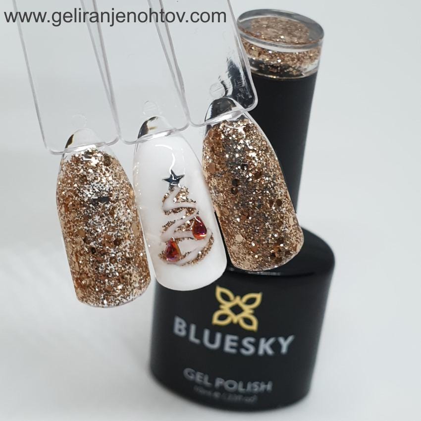 Bluesky UV/LED gel-lak (BSH015/ Luxury gold), 10ml