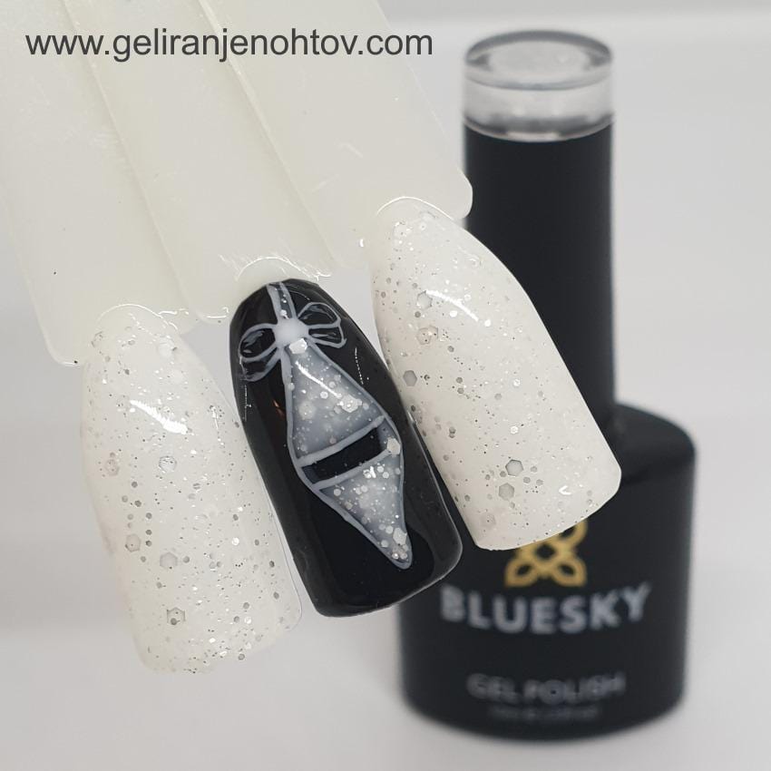 Bluesky UV LED gel lak (BSH009/ White diamond), 10ml