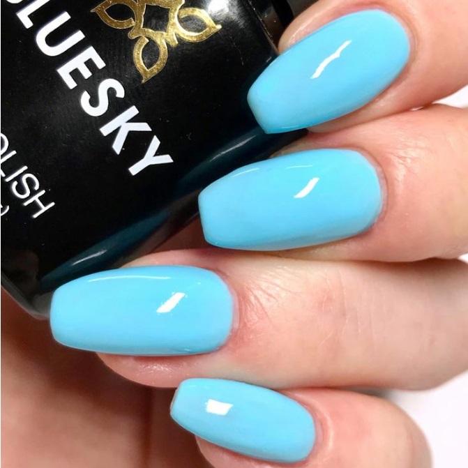 Bluesky UV LED gel lak Svetlo moder (neon19/ Pacific), 5ml/10 ml_