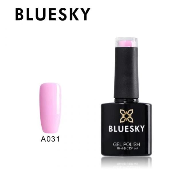Bluesky UV LED gel lak Roza z drobnimi bleščicami (A31/ Strawberry pink), 10 ml