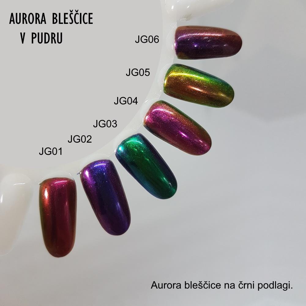 Bleščice (Aurora powder JG02), 1gr geliranjenohtov