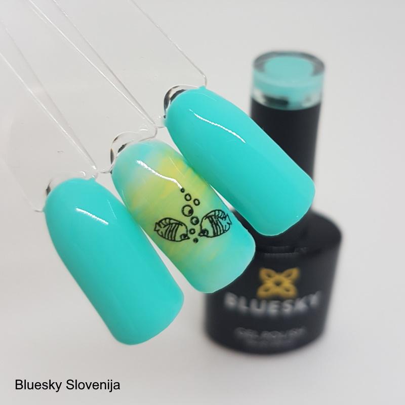 Bluesky UV/LED gel-lak (KM1205/ Tiffany Blue), 10 ml